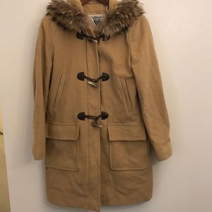 Marvin Richards pea coat with fur